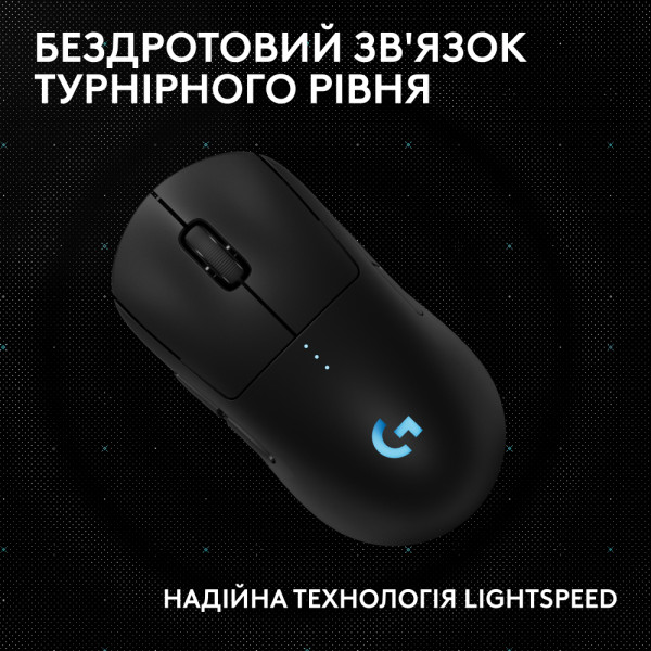 Фото - Миша бездротова ігрова Logitech G Pro 2 LightSpeed Wireless/USB Black + оновлений приймач 8kHz (991-000559)