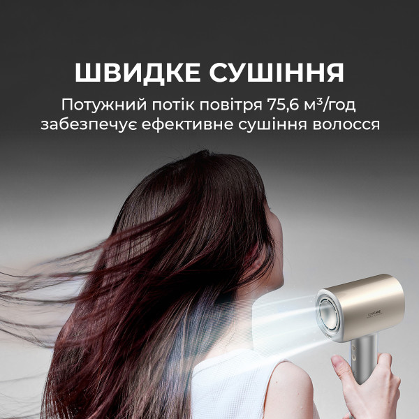 Фото - Фен Cecotec DryGlam Nano Plasma Champagne (A01_EU01_101438)