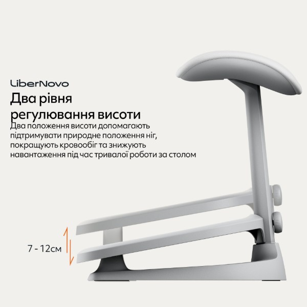 Фото - Підставка для ніг регульована LiberNovo StepSync Footrest Space Gray (CP-GW-0000002-00-00)