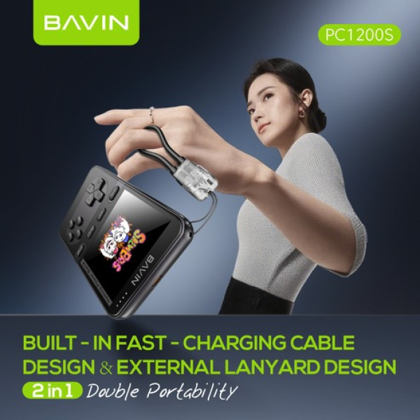 Фото - Батарея мобільна Bavin PC1200S 5000 mAh GAMING 20W Black (Y-PC1200S BK)