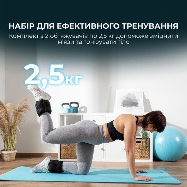 Фото - Утяжелители Cecotec Drumfit AnkleBell 2500 Neo 2 шт. по 2,5 кг (CCTC-07208)