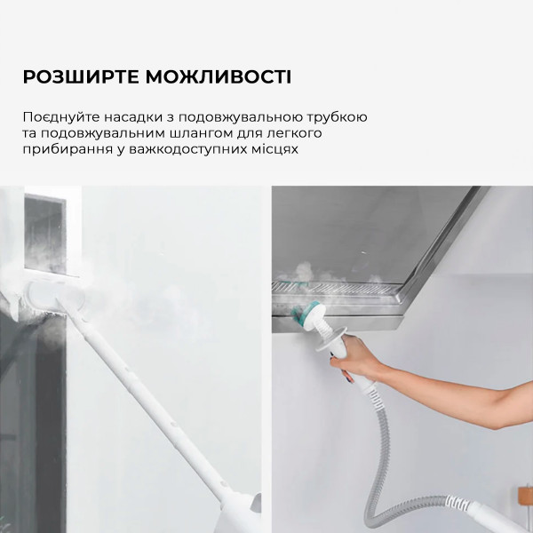 Фото - Пароочиститель Deerma Multi-function Steam Cleaner 1600W White (DEM-ZQ610)