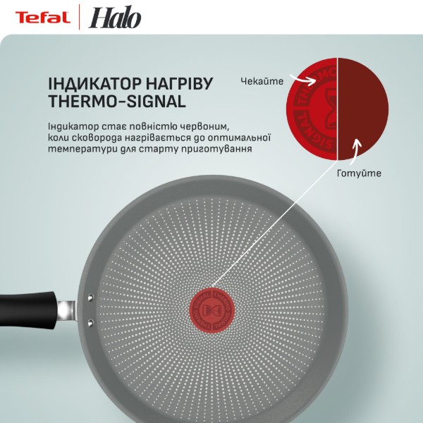 Фото - Сковорода для блинов Tefal G0163802 Halo Eucalyptus 25 см