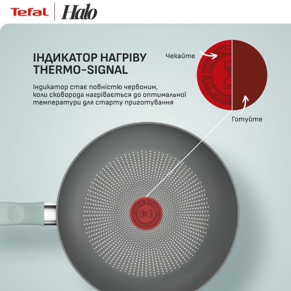 Фото - Уцінка - Сковорода універсальна Tefal G0160402 Halo Eucalyptus 24 см