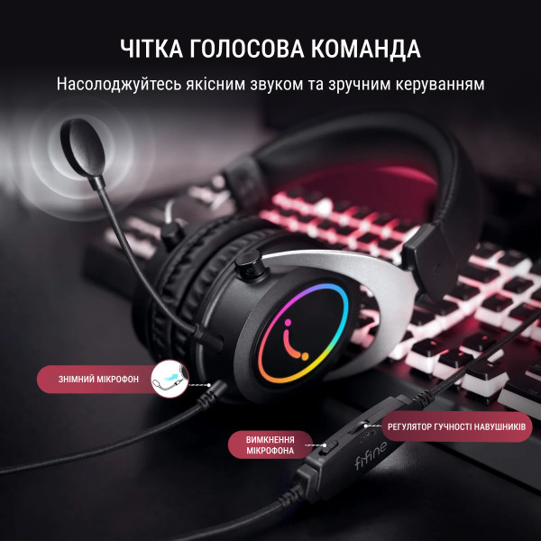 Фото - Гарнитура проводная игровая Fifine H3 Black