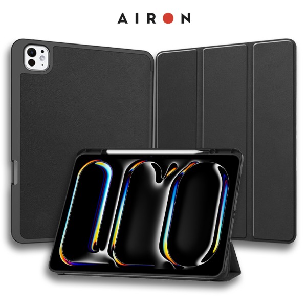 Фото - Чехол для планшета AIRON Premium SOFT for Apple iPad Pro 11 2024 с защ. пленкой и салфеткой Black (4822352781128)