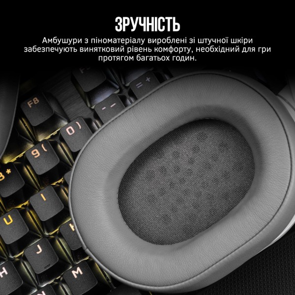 Фото - Гарнітура дротова ігрова Corsair HS55 Stereo Headset White (CA-9011261-EU)
