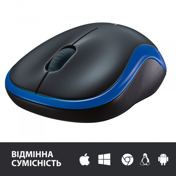 Фото - Мышь беспроводная Logitech M185 WL Blue 910-002239