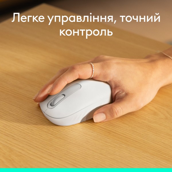 Фото - Миша бездротова Logitech M196 Bluetooth Mouse Off White (910-007460)