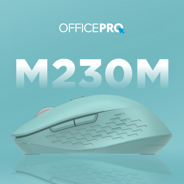 Фото - Мышь беспроводная OfficePro M230M Silent Click Wireless Mint (M230M)
