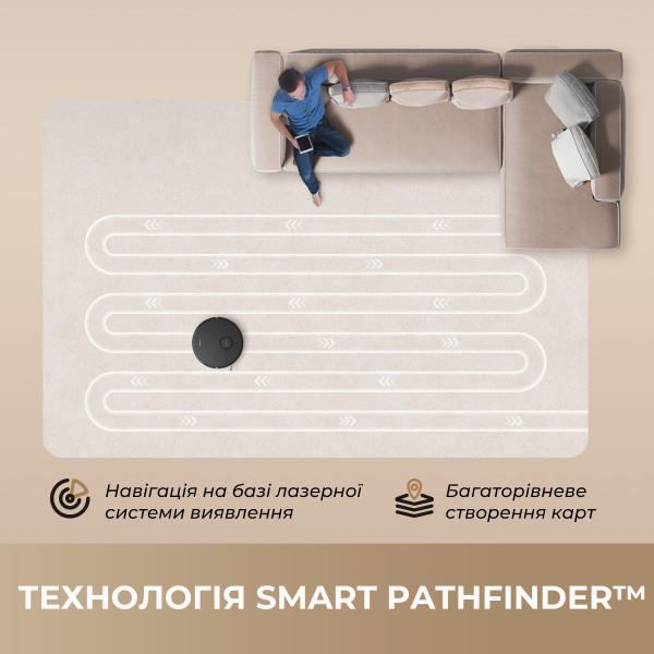 Фото - Робот-пылесос моющий Dreame D20 (RLD35GA-BL)