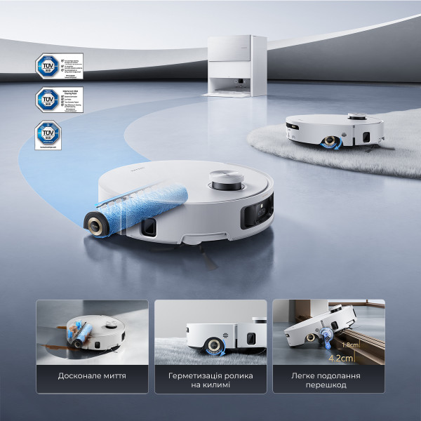 Фото - Робот-пилосос миючий Dreame Aqua 10 Roller White (RLH31CE-wh)
