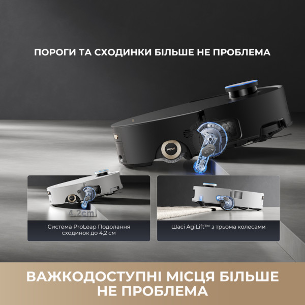 Фото - Пылесос робот моющий с базой Dreame Aqua 10 Ultra Roller Complete White (RLH71DE-1-wh)