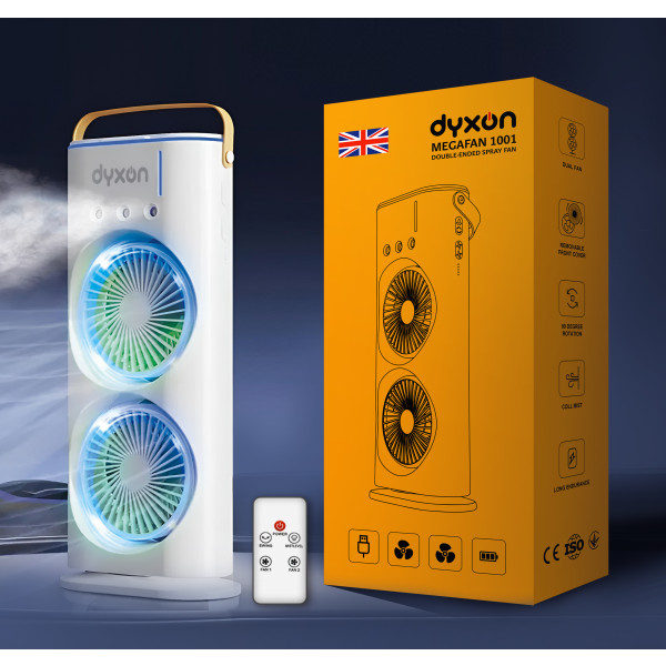 Фото - Вентилятор настільний Dyxon MEGAFAN 1001 White (DXNDFNMGFN1001W)