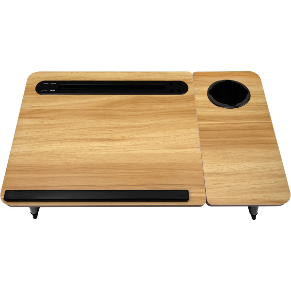 Фото - Стіл для ноутбука Dyxon Transformix 3 USB LED Fan Walnut (DXNSTMX3WL)