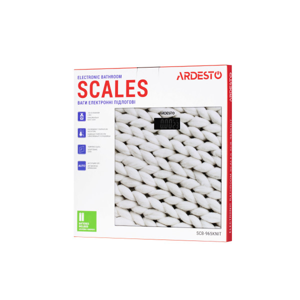 Фото - Ваги підлогові Ardesto SCB-965 Knit