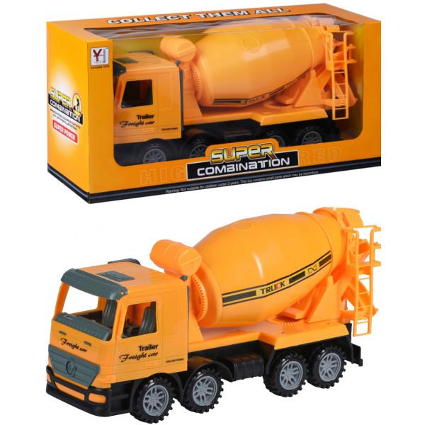 Фото - Наземна спецтехніка Same Toy Super Combination Бетономешалка Жовта (98-85Ut-2)