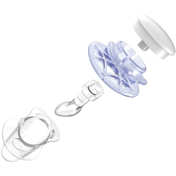 Фото - Ортодонтическая пустышка Nuvita Air 6м+ 2 шт. для мальчика Синий NV7080Blue