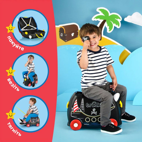 Фото - Чемодан детский Trunki Pedro the Pirate Ship (0312-GB01-UKV)
