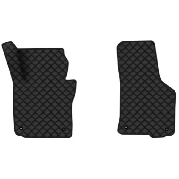 Фото - Коврики из экокожи в салон авто передние EVAtech для Octavia A5 (AT, 4 clips) Skoda 2004-2013 2 поколение Liftback EU (SK12165AE2TL4BBB)