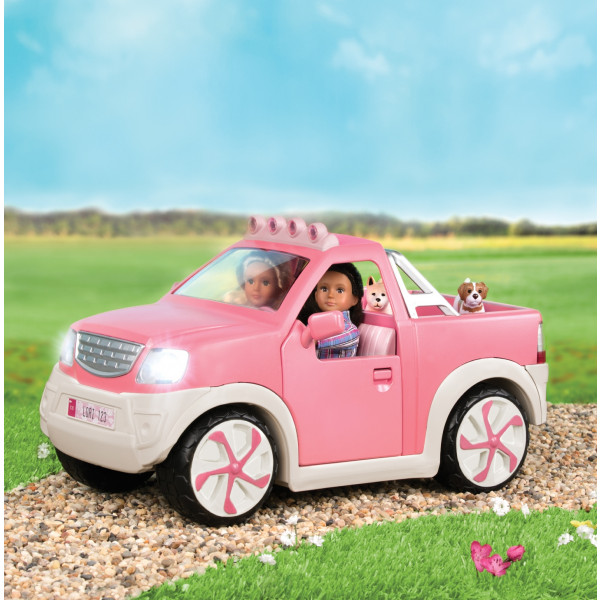 Фото - Транспорт для ляльки Lori Джип Розовый с FM радио (LO37033Z)