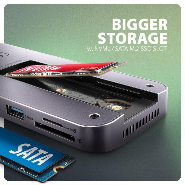 Фото - Хаб USB AXAGON USB-C GEN2COMBO 12-в-1 PD 100W (HMC-12GM2)