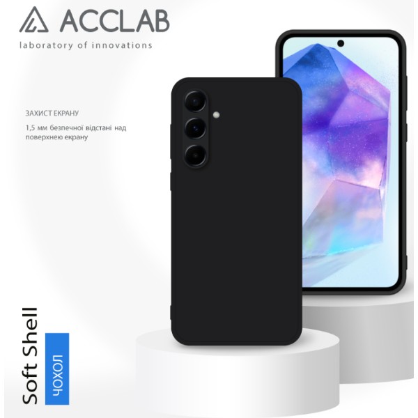 Фото - Чехол для смартфона ACCLAB SoftShell for Samsung Galaxy A55 Black (1283126592140)