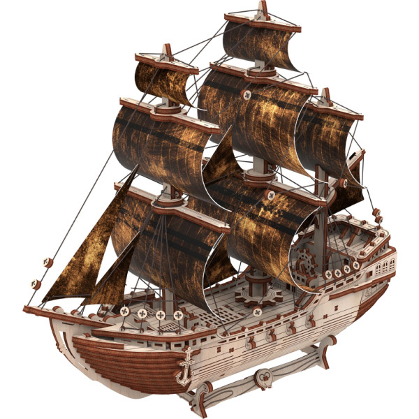 Фото - 3D пазли Mr.Playwood Піратський корабель "Божевільний скарб" (10111)