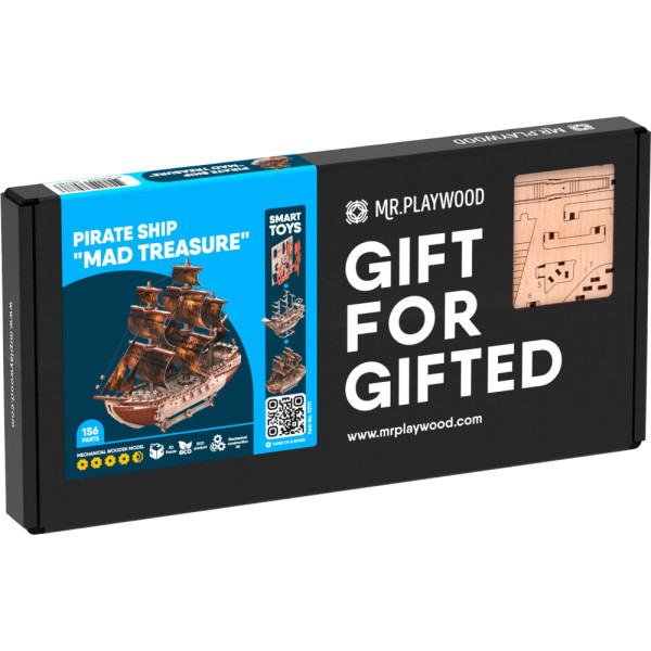 Фото - 3D пазли Mr.Playwood Піратський корабель "Божевільний скарб" (10111)