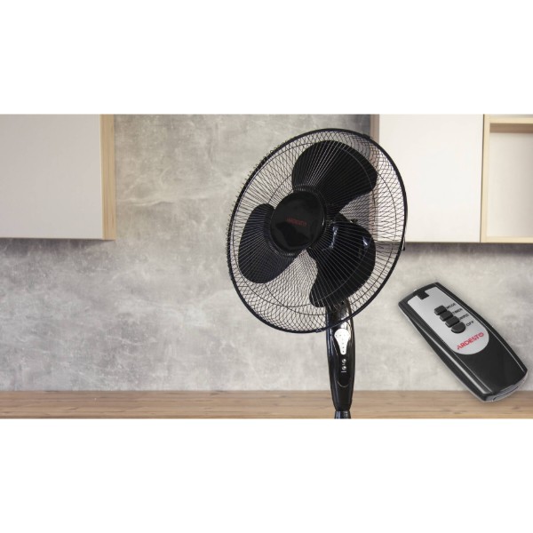Фото - Вентилятор напольный ARDESTO FN-R1608CB Black c ПДУ