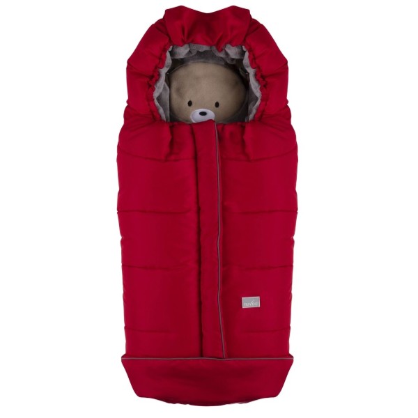 Фото - Конверт для коляски Nuvita 9605 Сuccioli Junior красный/мишка/серый (NV9605CUCCIOLOJRRED)