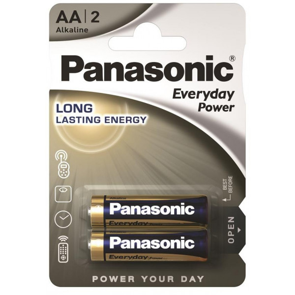 Фото - Батарейка тип AA Panasonic EVERYDAY POWER AA BLI 2 (LR6REE/2BR)