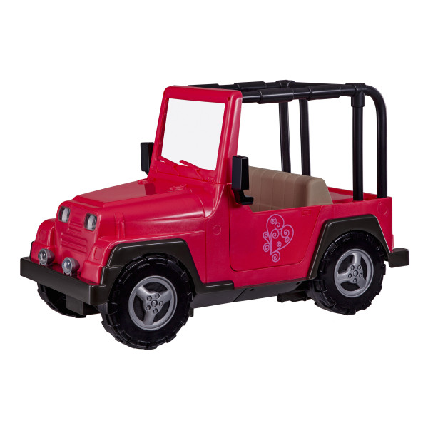 Фото - Транспорт для ляльки Our Generation Рожевий Джип з Чорної Рамкою (BD37277Z)