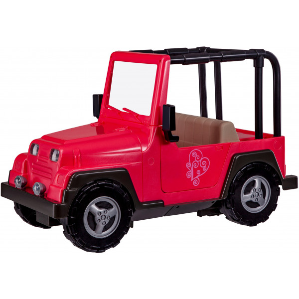 Фото - Транспорт для ляльки Our Generation Рожевий Джип з Чорної Рамкою (BD37277Z)