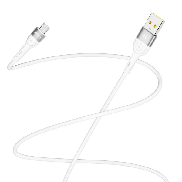Фото - Кабель синхронізації даних YOKI EXTRA Micro 3A 1.2m White (YK-EX11)