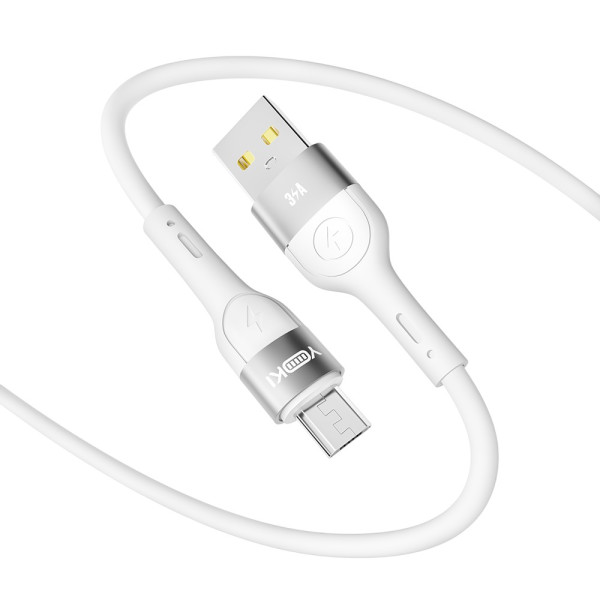 Фото - Кабель синхронізації даних YOKI EXTRA Micro 3A 1.2m White (YK-EX11)