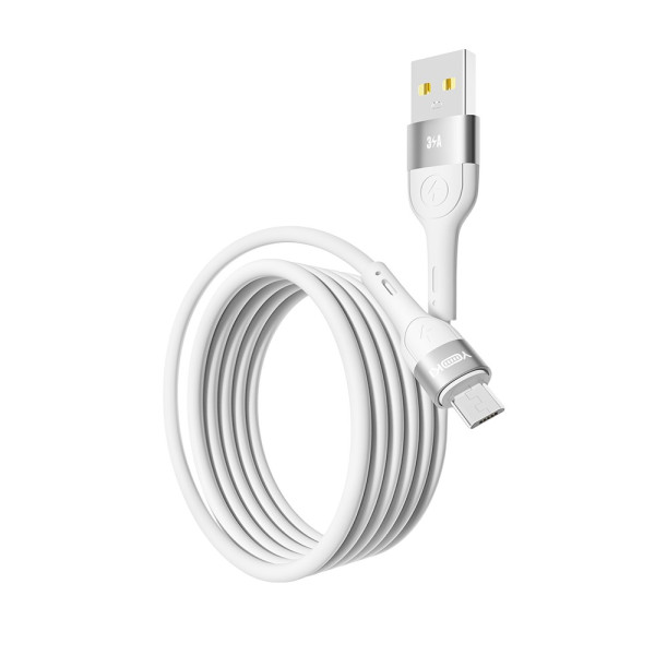 Фото - Кабель синхронізації даних YOKI EXTRA Micro 3A 1.2m White (YK-EX11)