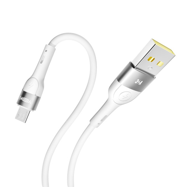 Фото - Кабель синхронізації даних YOKI EXTRA Micro 3A 1.2m White (YK-EX11)