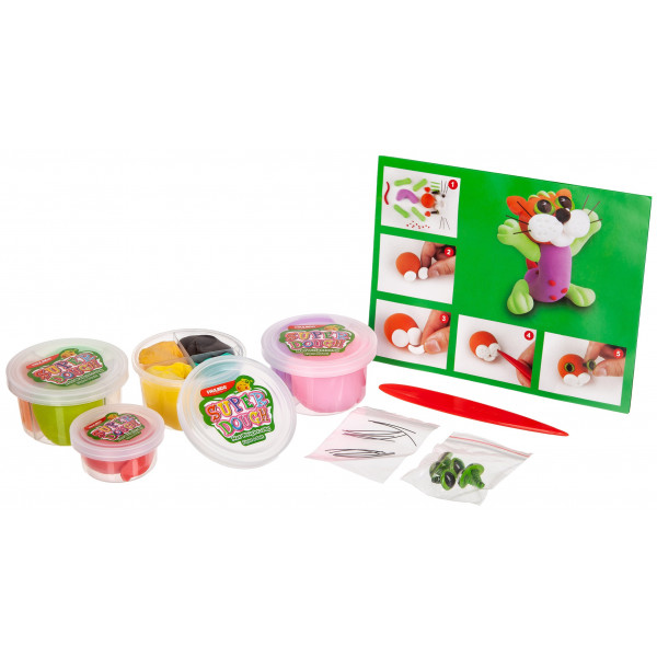 Фото - Маса для ліплення Paulinda Super Dough Кошенята 3 в 1 (PL-081556)