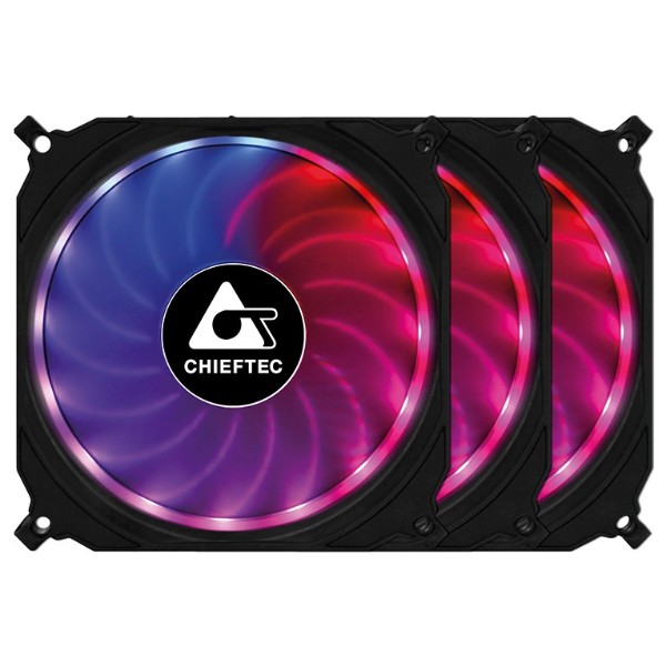 Фото - Корпусний вентилятор Chieftec Tornado RGB 3in1 (CF-3012-RGB)