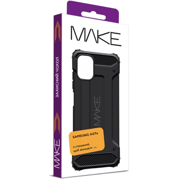 Фото - Чехол для смартфона MAKE Panzer for Samsung Galaxy A07s, Black (MCN-SA07SBK)