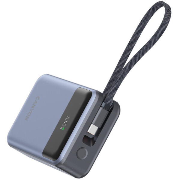 Фото - Батарея мобільна Canyon OnPower 600 built-in cable 20000 mAh PD65W Dark Grey (CNS-CPB600DG)