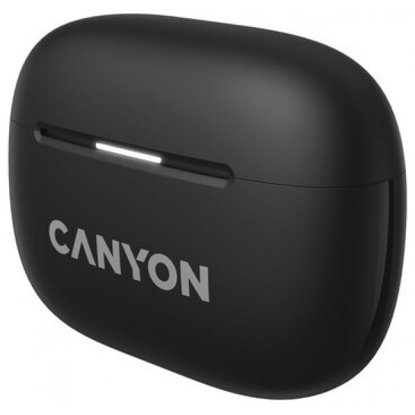 Фото - Навушники вкладиші бездротові TWS Canyon OnGo TWS-10 ANC ENC Deep Black (CNS-TWS10B)