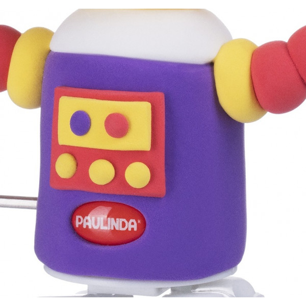 Фото - Маса для ліплення Paulinda Super Dough Robot з заводним механізмом Фіолетовий (PL-081178-4)