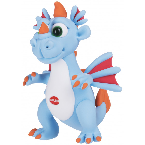 Фото - Маса для ліплення Paulinda Super Dough Cool Dragon Дракон Блакитний (PL-081378-14)