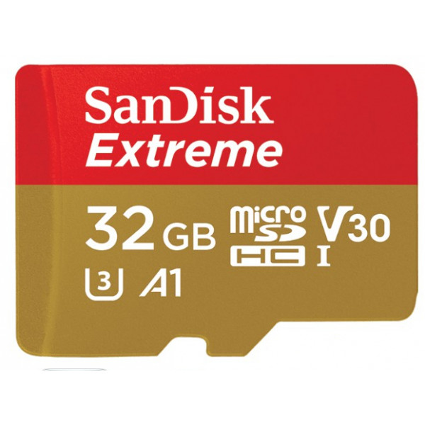 Фото - Карта пам'яті SanDisk 4K Extreme Action microSDHC 32GB V30 A1 UHS-I U3 + SD (SDSQXAF-032G-GN6AA) Фото - Карта пам'яті SanDisk 4K Extreme Action microSDHC 32GB V30 A1 UHS-I U3 + SD (SDSQXAF-032G-GN6AA)