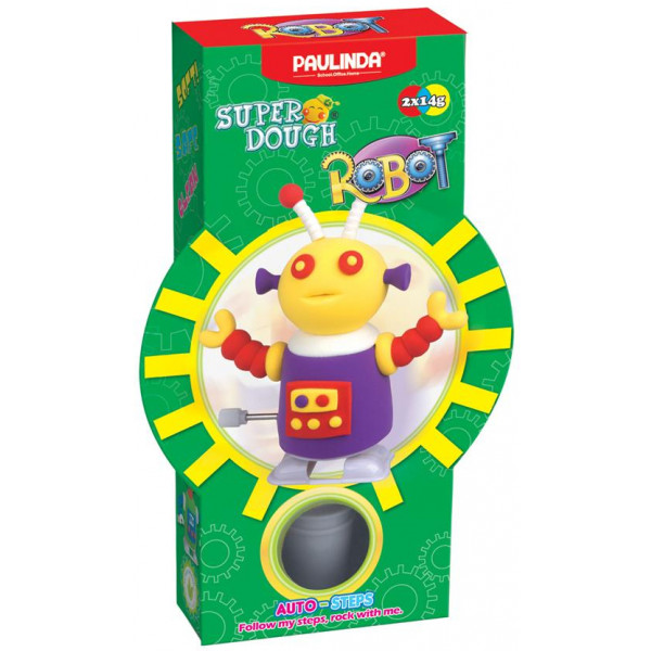 Фото - Маса для ліплення Paulinda Super Dough Robot з заводним механізмом Фіолетовий (PL-081178-4) Фото - Маса для ліплення Paulinda Super Dough Robot з заводним механізмом Фіолетовий (PL-081178-4)