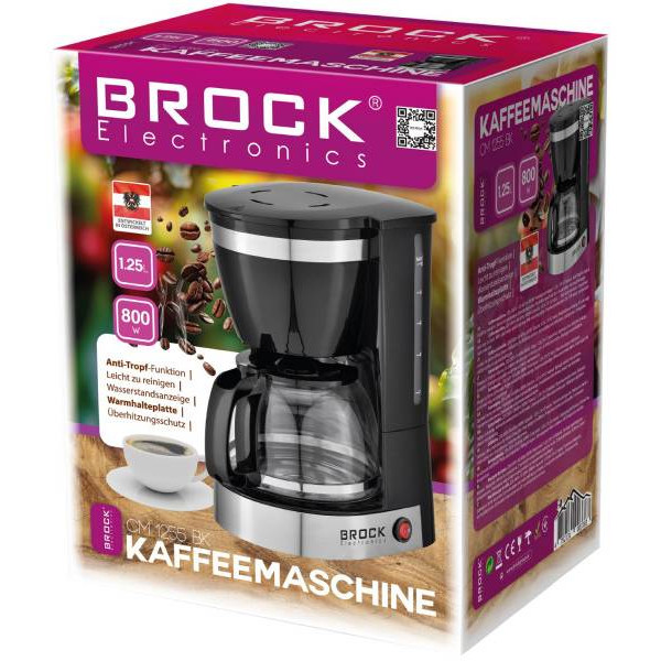 Фото - Кавоварка крапельна BROCK CM 1255 BK