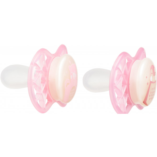 Фото - Симетрична пустушка Nuvita Air55 Explorer 0m + (ведмідь, пінгвін) 2 шт. (NV7067GF)