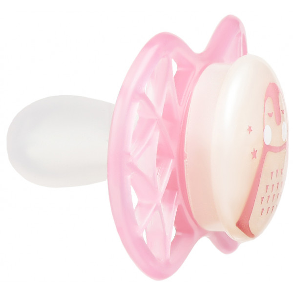 Фото - Симетрична пустушка Nuvita Air55 Explorer 0m + (ведмідь, пінгвін) 2 шт. (NV7067GF)